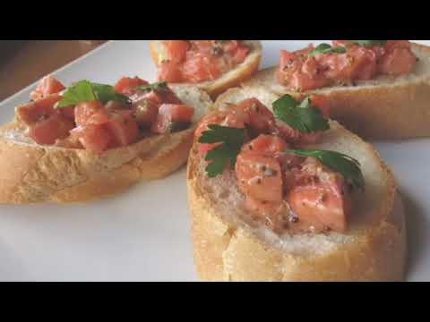 メープルシロップ専門店GAGNONオリジナル！★サーモンのメープルブルスケッタ★