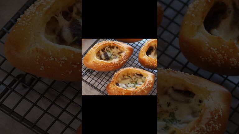 ダブルチーズの焼きカレーパン #成形動画 #簡単レシピ #手作りパン #パン生地 #カレーパン #パンの成形