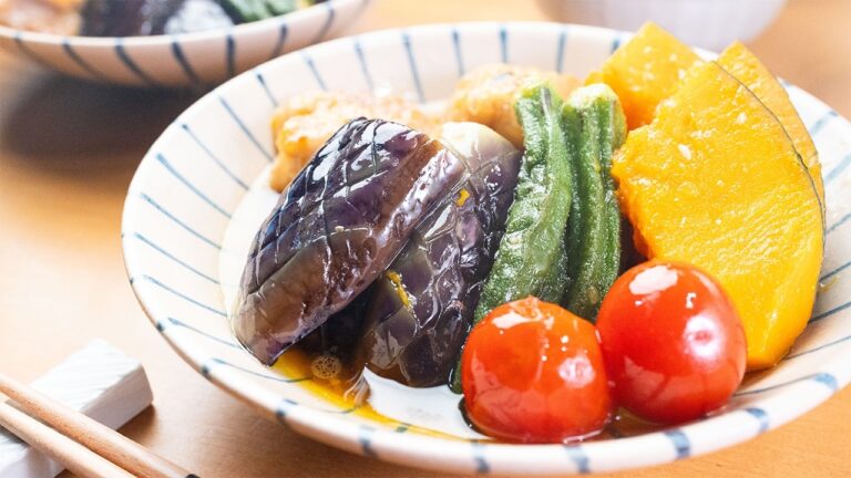【あと一品】「もう献立に困らない！」夏野菜の揚げ浸しで、忙しい日も安心献立