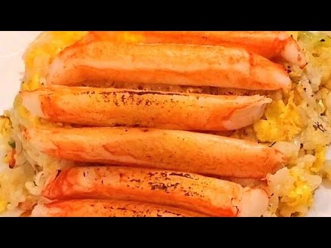 世界初！カニ炙りチャーハン！#チャーハン #炒飯 #friedrice