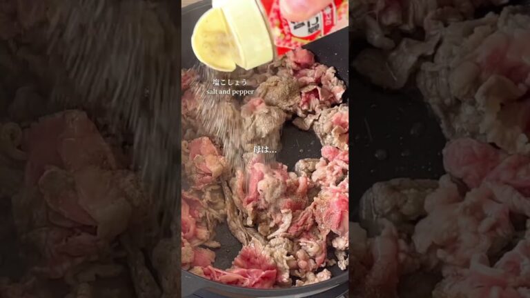 【子供達の人気レシピ】シンプルな焼肉炒め