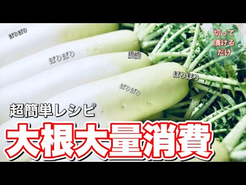 ぽりぽり大根【大根 レシピ】作り置きOKの超簡単レシピ 旬の大根を食べ尽くす