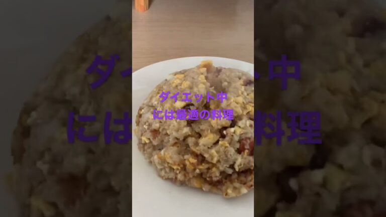 韓国料理を食べるお金がないので、ダイエットに良いオートミールとカリフラワーでチャーハンを作ったよの巻