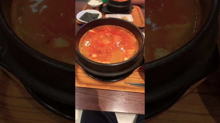 チェゴヤ　　スンドゥブラーメンミニビビンバセット　#北海道 #ラーメン #札幌 #韓国#うまい #セット#ビビンバ#shorts #short