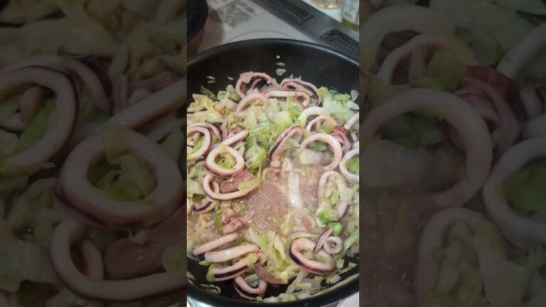 イカとキャベツのバター炒め#food