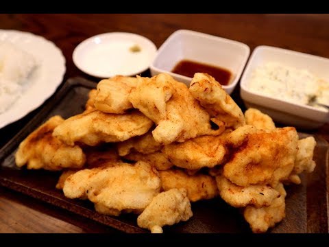 【とり天】【鳥胸肉レシピ】バナナマンのせっかくグルメ！！で紹介されていた大分名物とり天定食を再現　ジューシー　あっさりレシピ