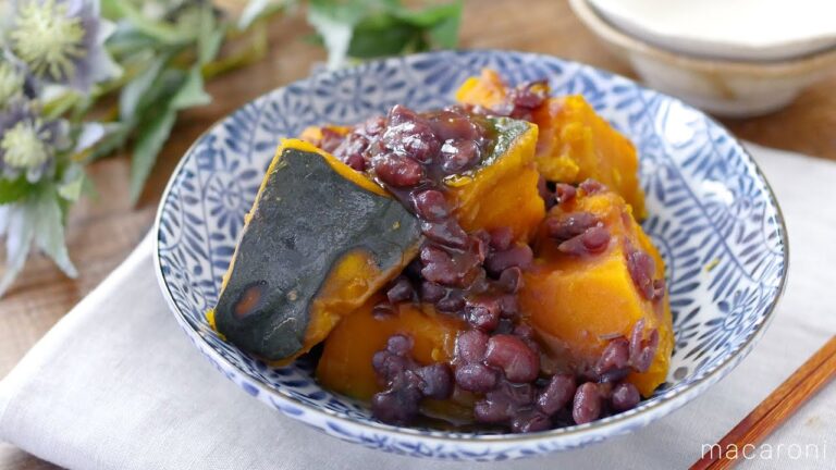 【かぼちゃのいとこ煮】あずき缶でお手軽！ほっこりやさしい味わい♪