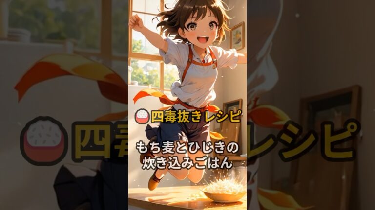 小麦も油もナシで…ウマすぎん？“四毒抜き”炊き込みごはん　#四毒抜き#もち麦レシピ#和食の力#炊き込みごはん#健康ごはん