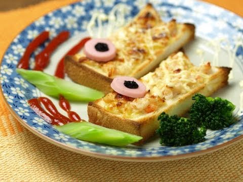 鯉のぼりエビマヨトースト、こどもの日の料理レシピ