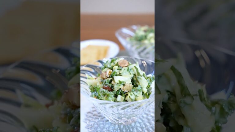 ケールのサラダと爽やか風味の特製ヨーグルトドレッシング