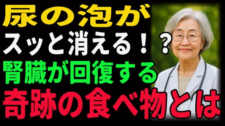 尿の泡も消え去る！これを毎日食べれば、弱った腎臓がみるみる回復！腎臓に効く奇跡の食べ物とは？｜高齢者必見｜腎臓を守る｜老後の健康｜健康長寿｜食事の知恵｜オーディオブック｜老後の備え