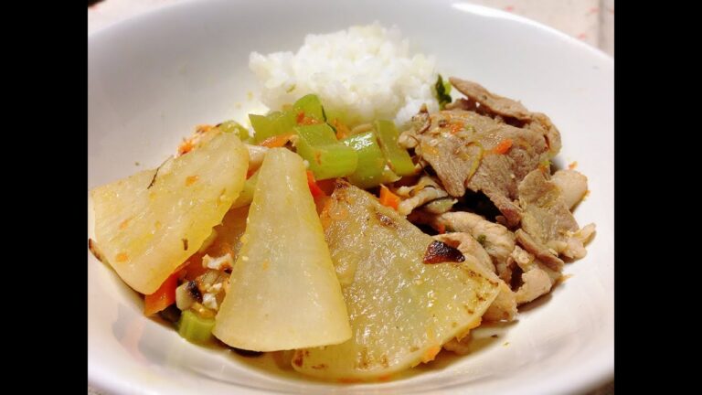 【犬手作りごはんレシピ】ドッグ☆大根と豚肉の炒め煮