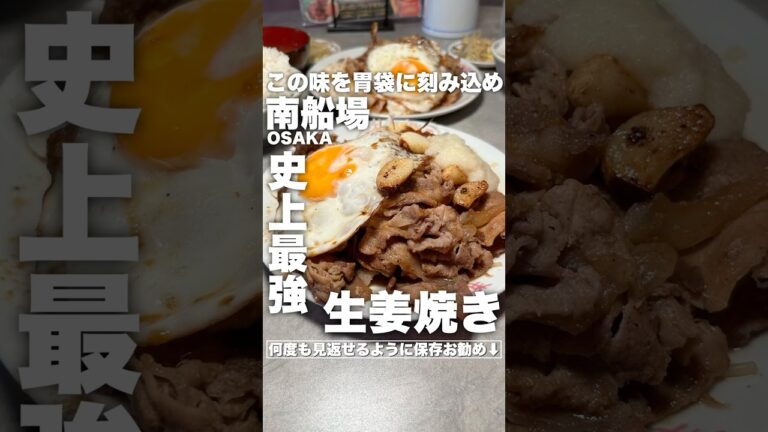歴代史上最強ボリュームの生姜焼き定食でおかわり自由の白ご飯を食らう