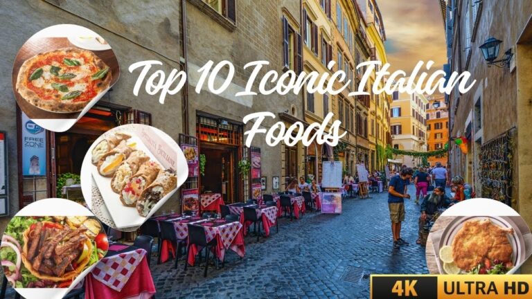 Exploring Italy's Culinary Gems: Top 10 Iconic Italian Foods
