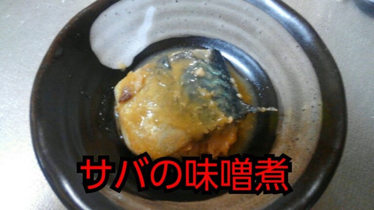 【魚料理】サバの味噌煮