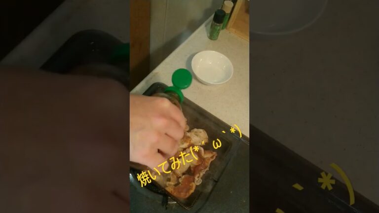 豚ロースをおろし大根ソースで焼いてみた(*´ω｀*) #だいこん #ソース #豚肉料理 #豚肉