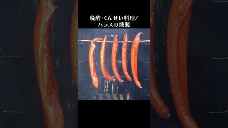 トラウトサーモンのハラス燻製 #shorts #鮭