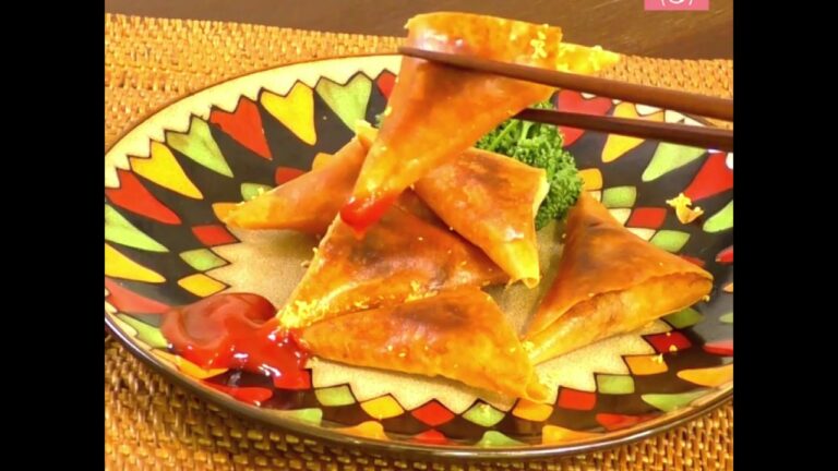 余った餅で簡単おつまみ！「餅とチーズのサモサ」