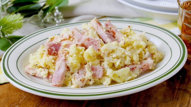 【ベーコンポテトサラダ】カリカリベーコンがポイント！マスタードで大人な仕上がり♪