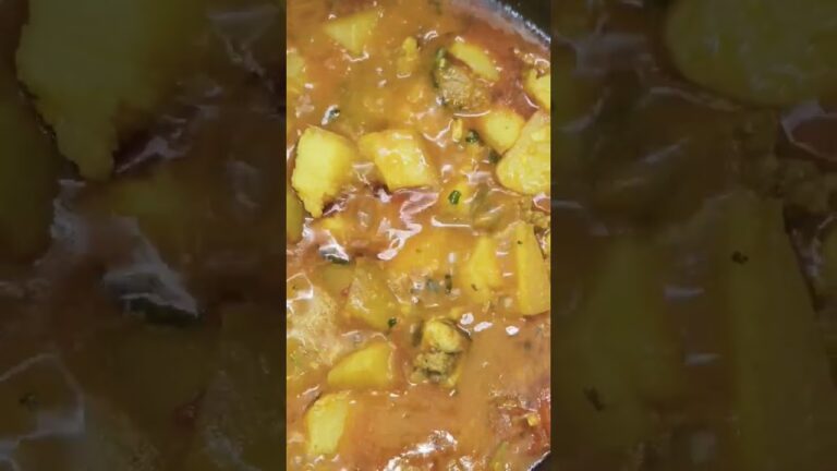 pork and white pumpkin potato 😋