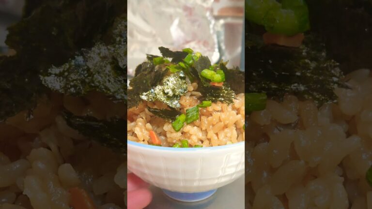 【業務スーパー】のゴボウサラダを使って簡単炊き込みご飯♪お肉なし♪ #shorts