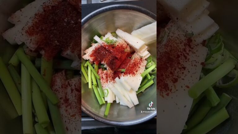 長芋とニンニクの芽のキムチ