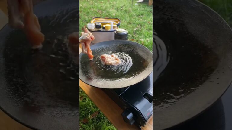 【簡単キャンプ飯】唐揚げ。#shorts #キャンプ飯#簡単キャンプ飯 #唐揚げ#キャンプ