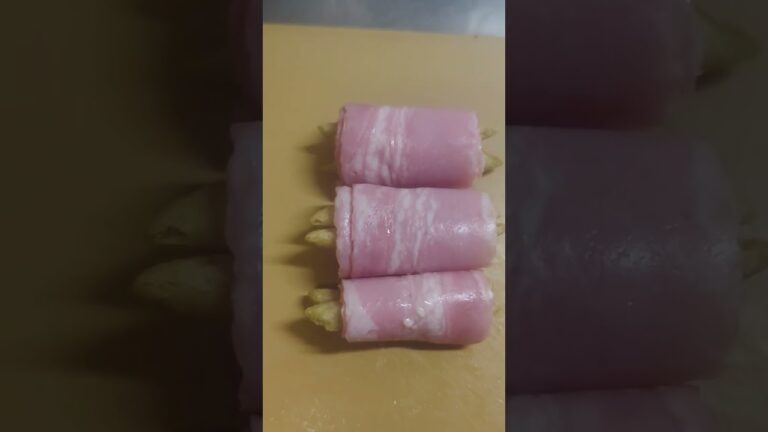 さやえんどうにベーコン巻いて焼いたら美味すぎた#shorts