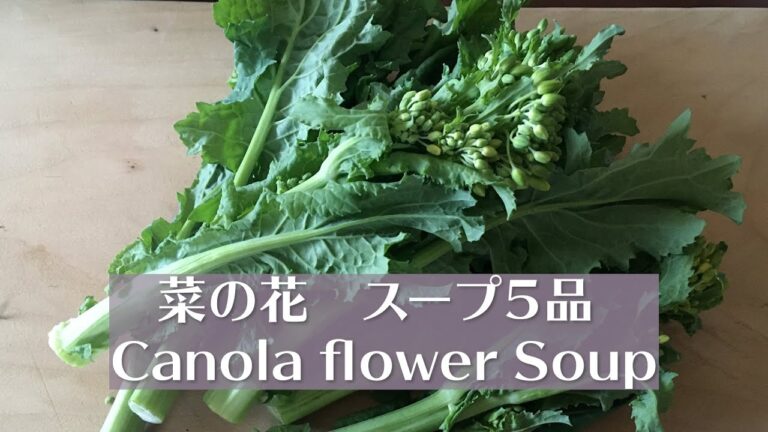 春を食べよう！菜の花まるごとスープ　５品　＃菜の花＃菜花スープ#菜の花レシピ