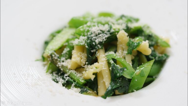 【パスタ】さわやか緑色野菜のカサレッチェの作り方