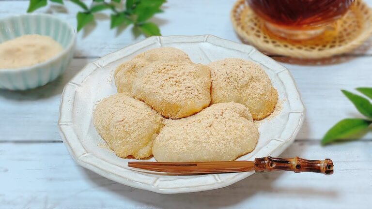 【低糖質スイーツ】電子レンジで作る豆腐のわらび餅 【Low-carb sweets】bracken-starch dumpling of tofu made in the microwave