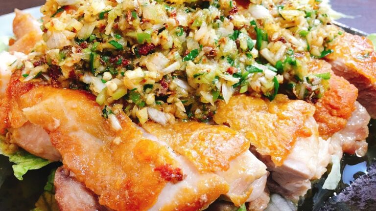 【画期的で超簡単】油で揚げないからこそ超旨い『皮パリパリ花椒香る油林鶏』