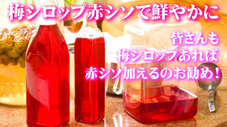 梅シロップ赤シソで鮮やかに! 味や香りも爽やかさアップ