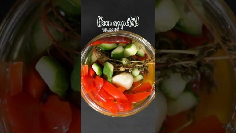 パプリカの自家製ピクルス〜カラフルで爽やかに食卓を彩る一品