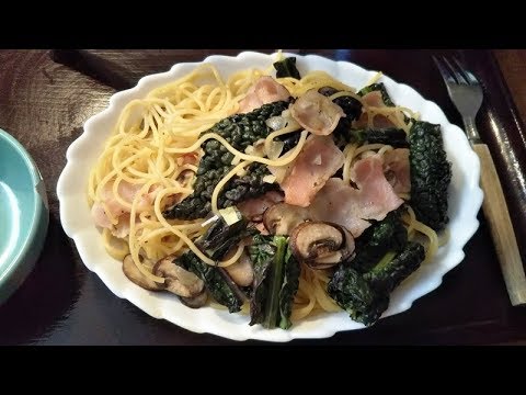 カーボロネロ（黒キャベツ）のペペロンチーノを作ってみた