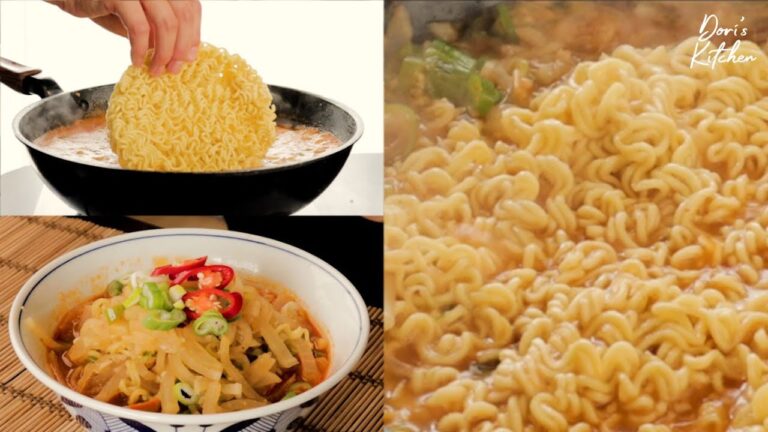 300円15分で出来る韓国ラーメンのもっと美味しい作り方（2人前）🍜| 二日酔いに効き目抜群の辛い食べ物