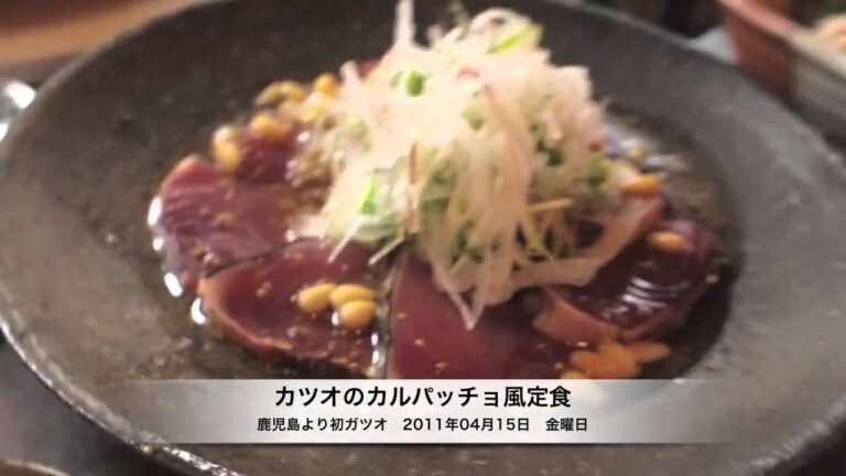 カツオのカルパッチョ風たたき定食110415