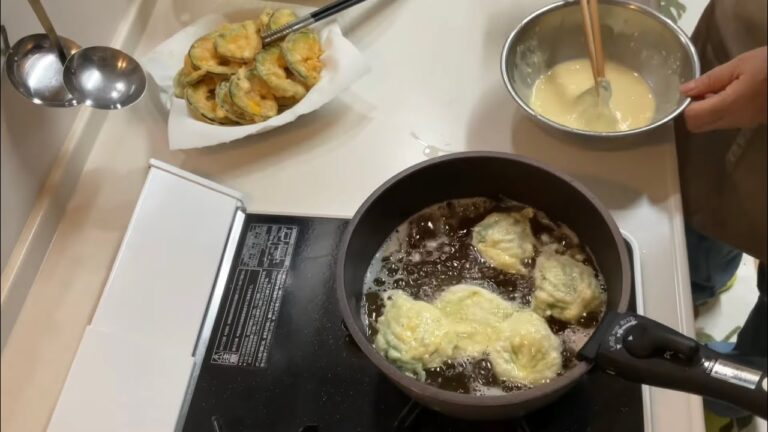 【お料理】我が家の野菜で天ぷらを揚げました