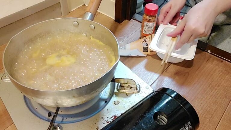 卵雑炊　めんつゆ料理