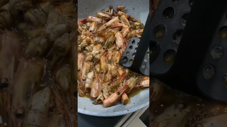 【衝撃】旦那がつくるエビ味噌が最高に美味い！ #Shorts