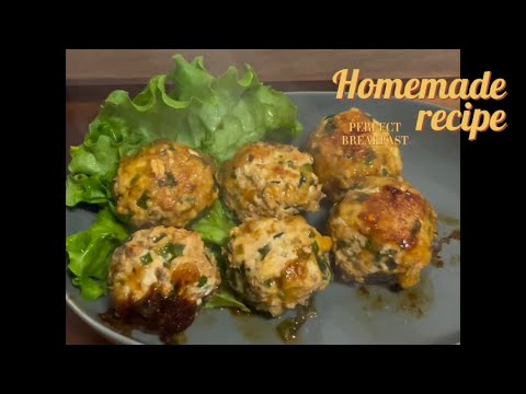 大学生の椎茸の肉詰め