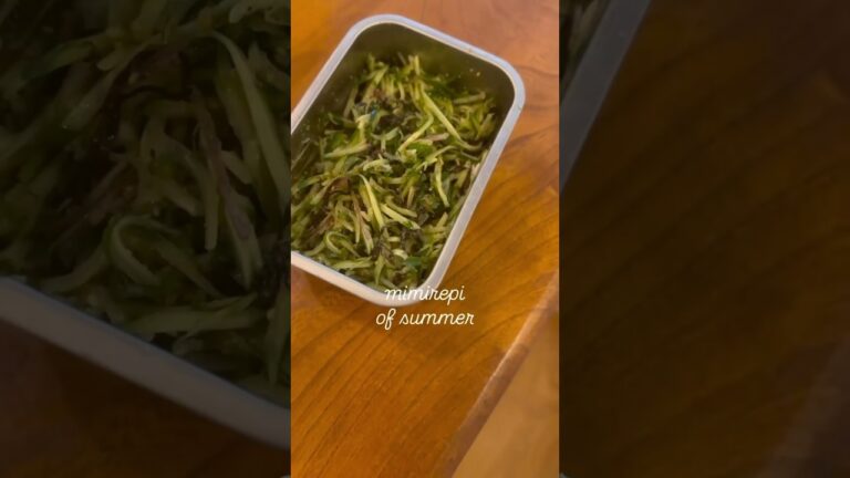 【夏のさっぱりレシピ】きゅうりと薬味の塩昆布サラダ