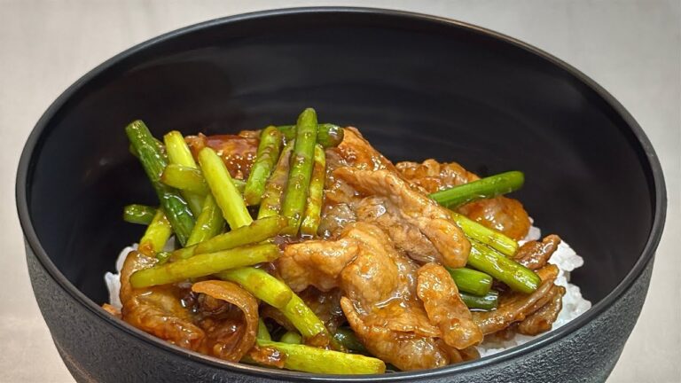 🥢ご飯が止まらない！豚バラとにんにくの芽炒め🔥