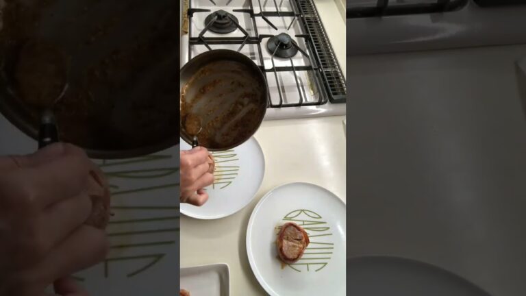 豚ヒレ肉ベーコン巻き粒マスタードソース#shorts