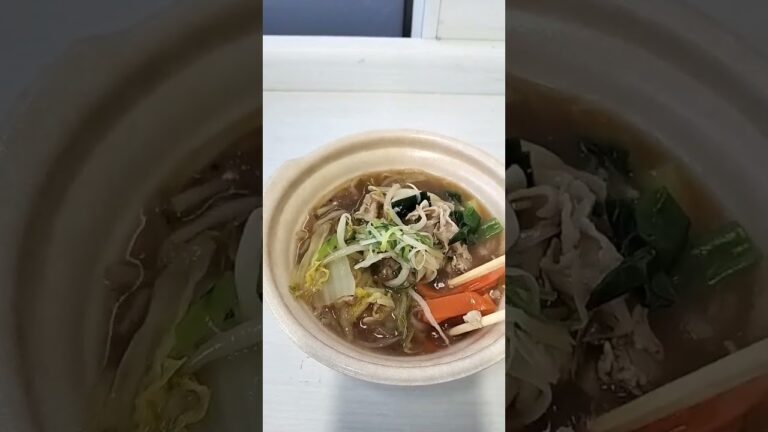 豚もやし鍋 #鶏ガラ醤油味 #セブンイレブン #原価安そう