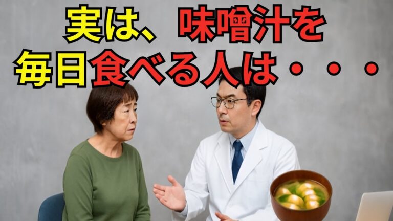【シニア】50歳以降の人が毎日味噌汁を飲み続けると・・・