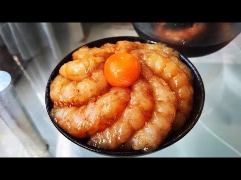 赤海老の醤油漬け丼作ってみたら美味すぎた【カンジャンセウ】
