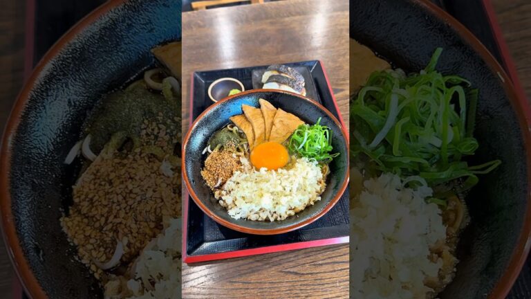 暑い日にぴったり極冷え冷やしたぬき蕎麦🍜【岐阜 冷やしたぬき天国】