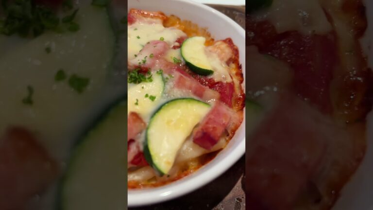 ズッキーニとベーコンのグラタンスクロール Scrolling Zucchini and Bacon Gratin