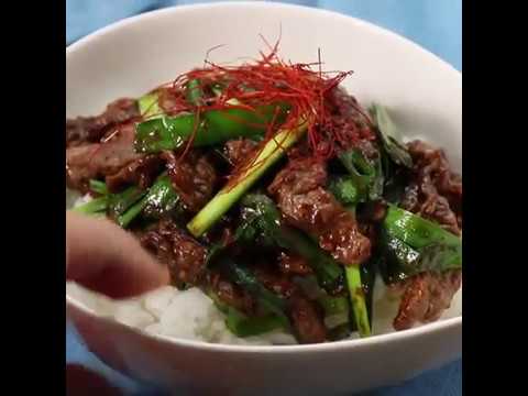 しっとりなめらかに仕上げたい 牛とにらの甜麵醬丼 ｜ moguna[モグナ]